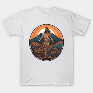 Jesus and his mountain bike T-Shirt